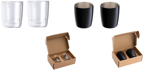 Espressokopjes glas en staal site